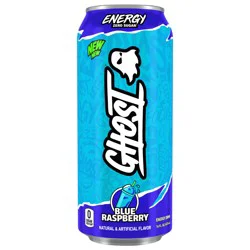 Ghost Zero Sugar Energy Drink, Blue Raspberry, 16 fl oz Can