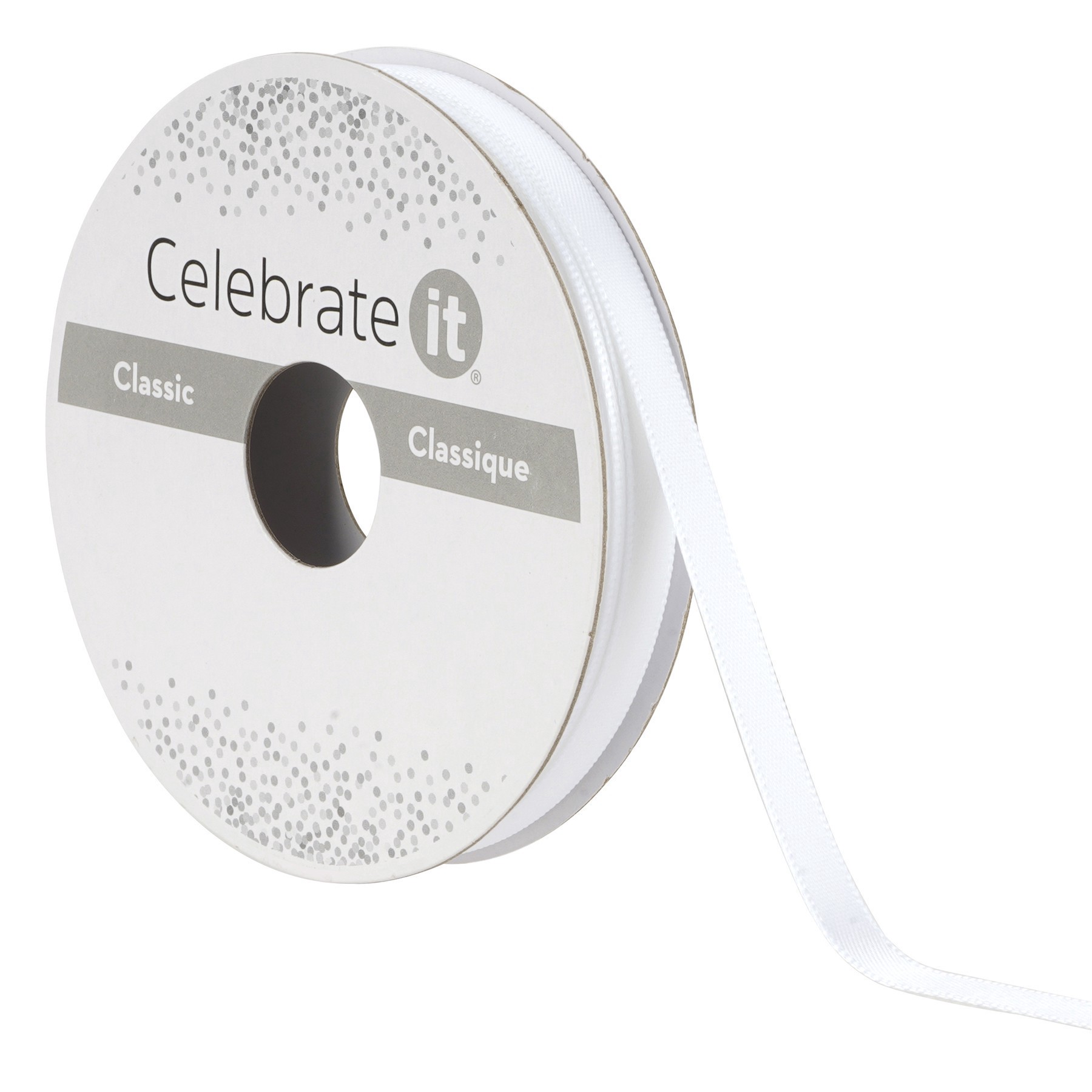 slide 3 of 4, 1/4" X 10yd. Satin Ribbon By Celebrate It, 1/4 in x 10 yd