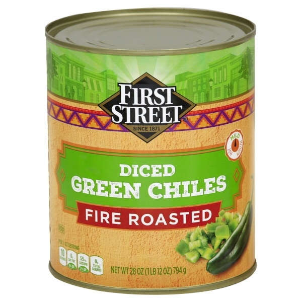 slide 1 of 1, Monetcito/First Street Diced Green Chilis, 8 oz