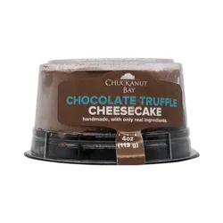 Chuckanut Bay 3-Inch Chocolate Truffle Cheesecake, 3.5 oz