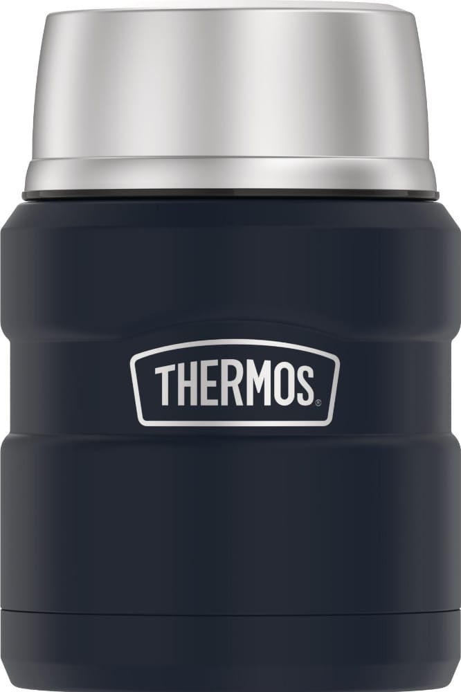 slide 1 of 1, Thermos Stainless King Food Jar - Matte Black, 16 oz