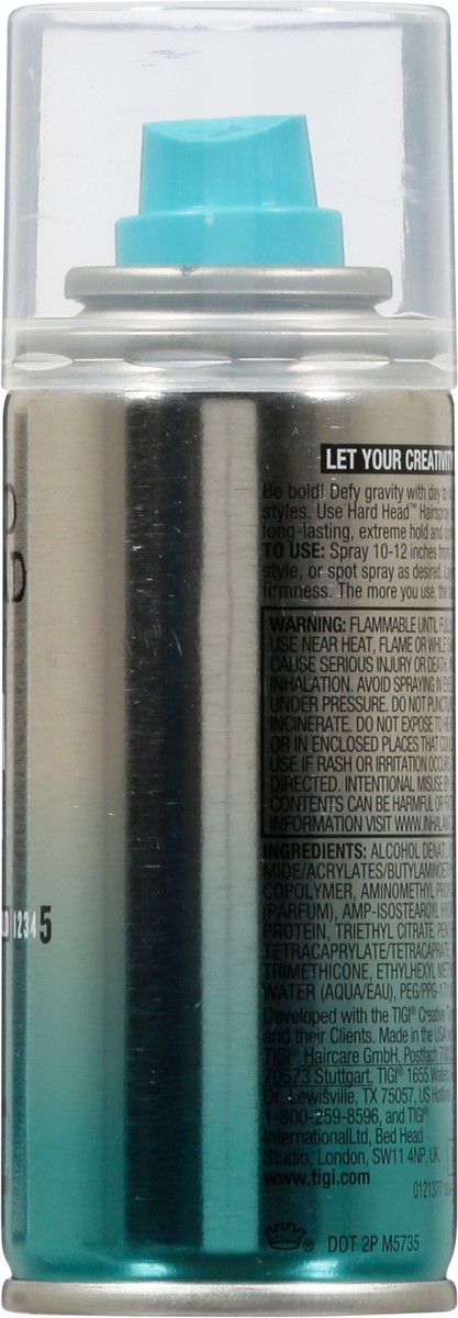 slide 2 of 12, Bed Head Hard Head Extreme Hold 5 Hairspray 3 oz, 3 oz