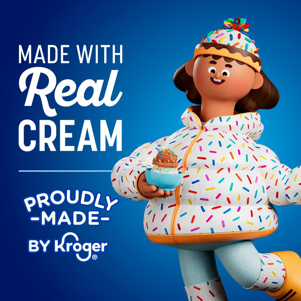 slide 5 of 5, Kroger® Tie Dye Burst Ice Cream Tub, 48 oz