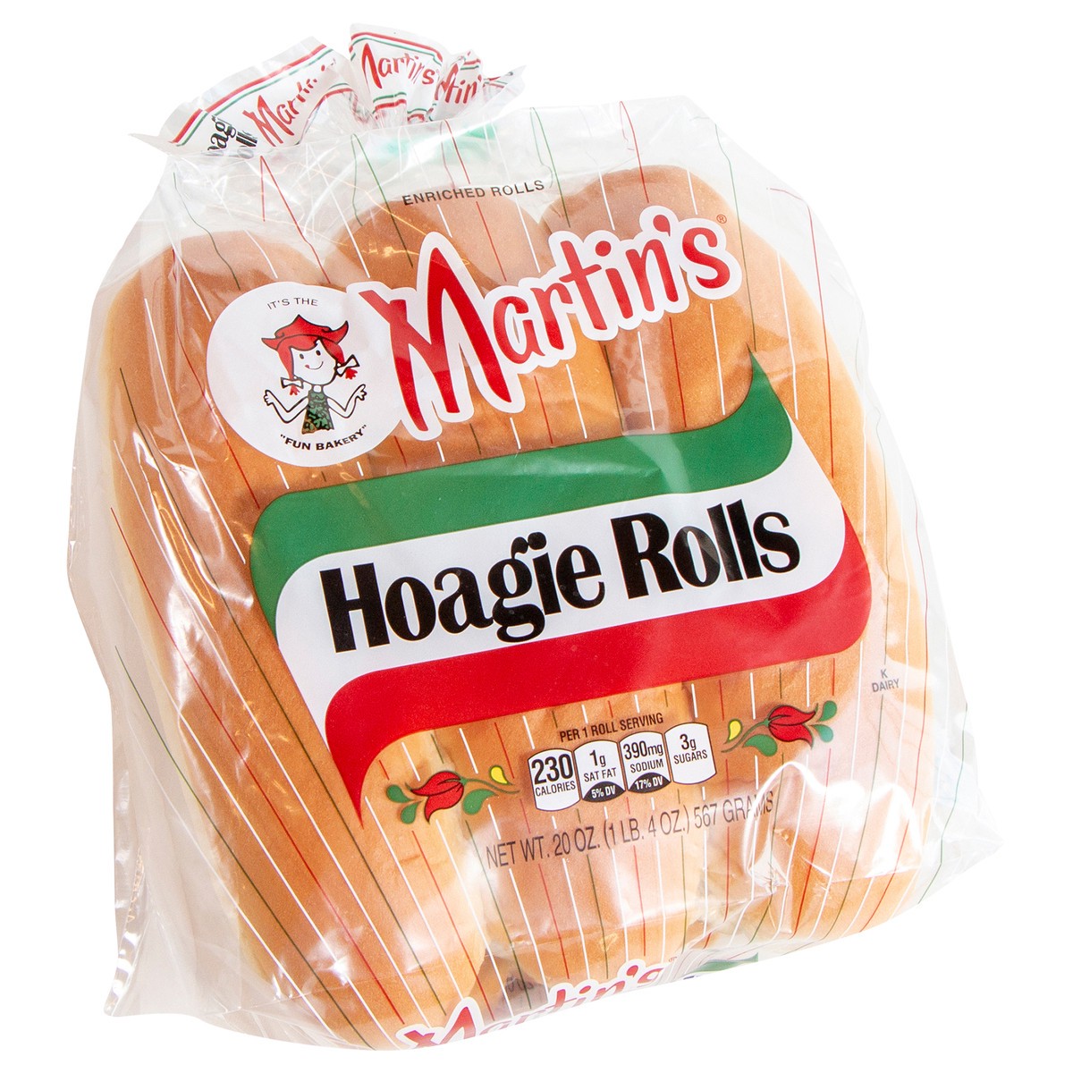 slide 2 of 9, Martin's Hoagie Rolls, 20 oz