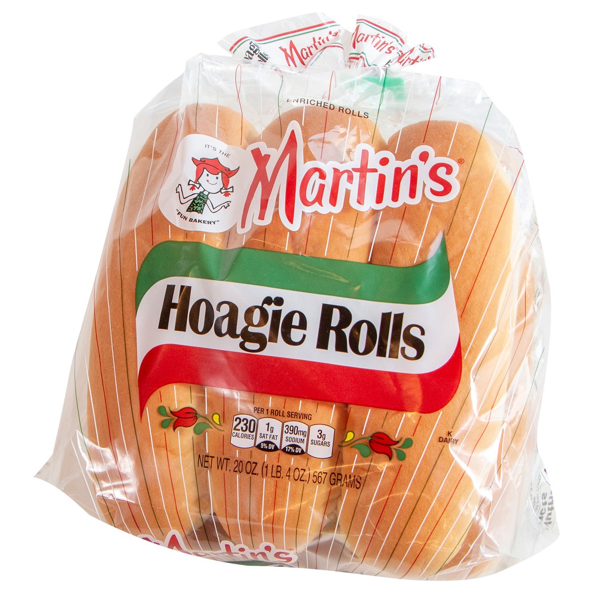 slide 3 of 9, Martin's Hoagie Rolls, 20 oz