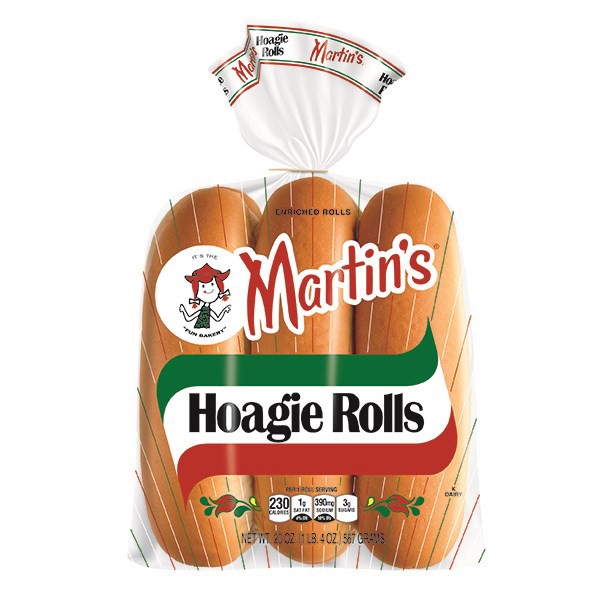 slide 1 of 9, Martin's Hoagie Rolls, 20 oz