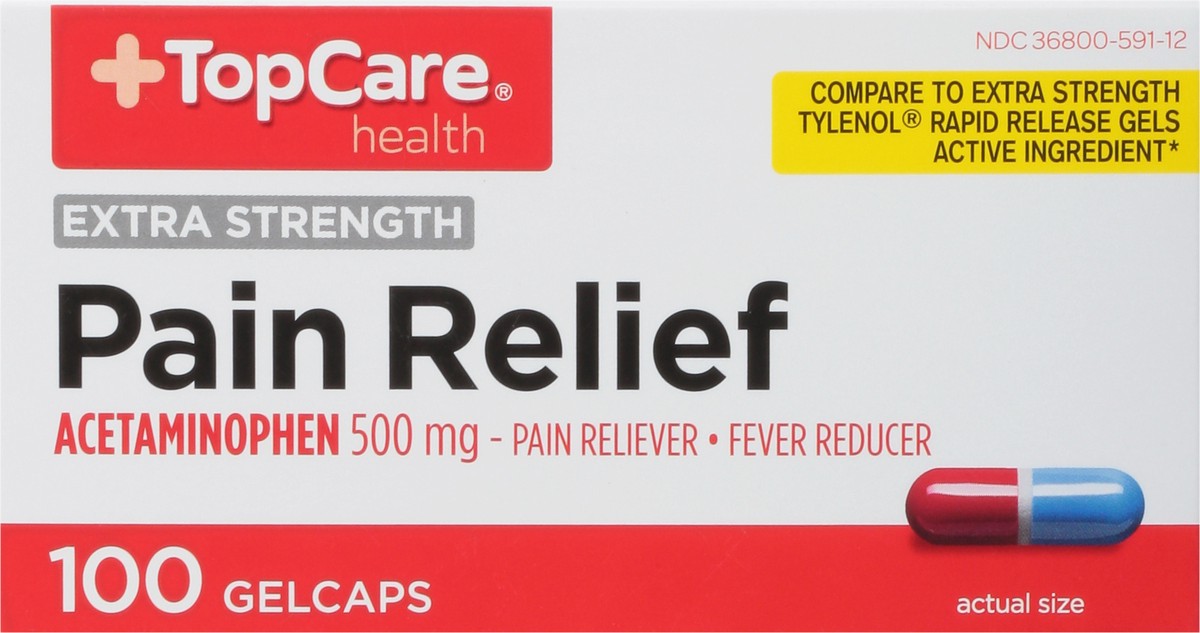 slide 2 of 10, Topcare Rapid Release Gelcap, 100 ct