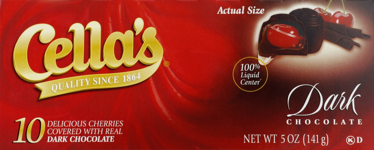 slide 4 of 4, Cella's Dark Chocolate Cherries 10 ea, 10 ct