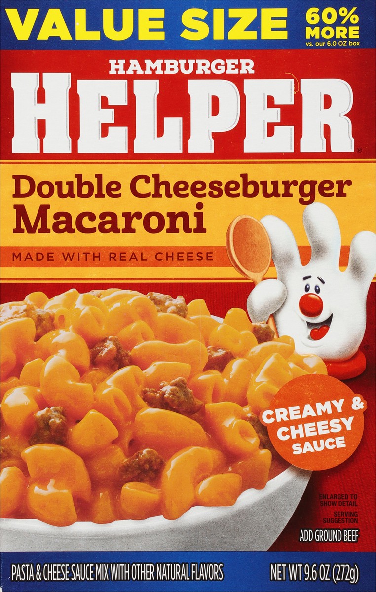 slide 4 of 14, Hamburger Helper Double Cheeseburger Macaroni Value Size 9.6 oz, 9.6 oz