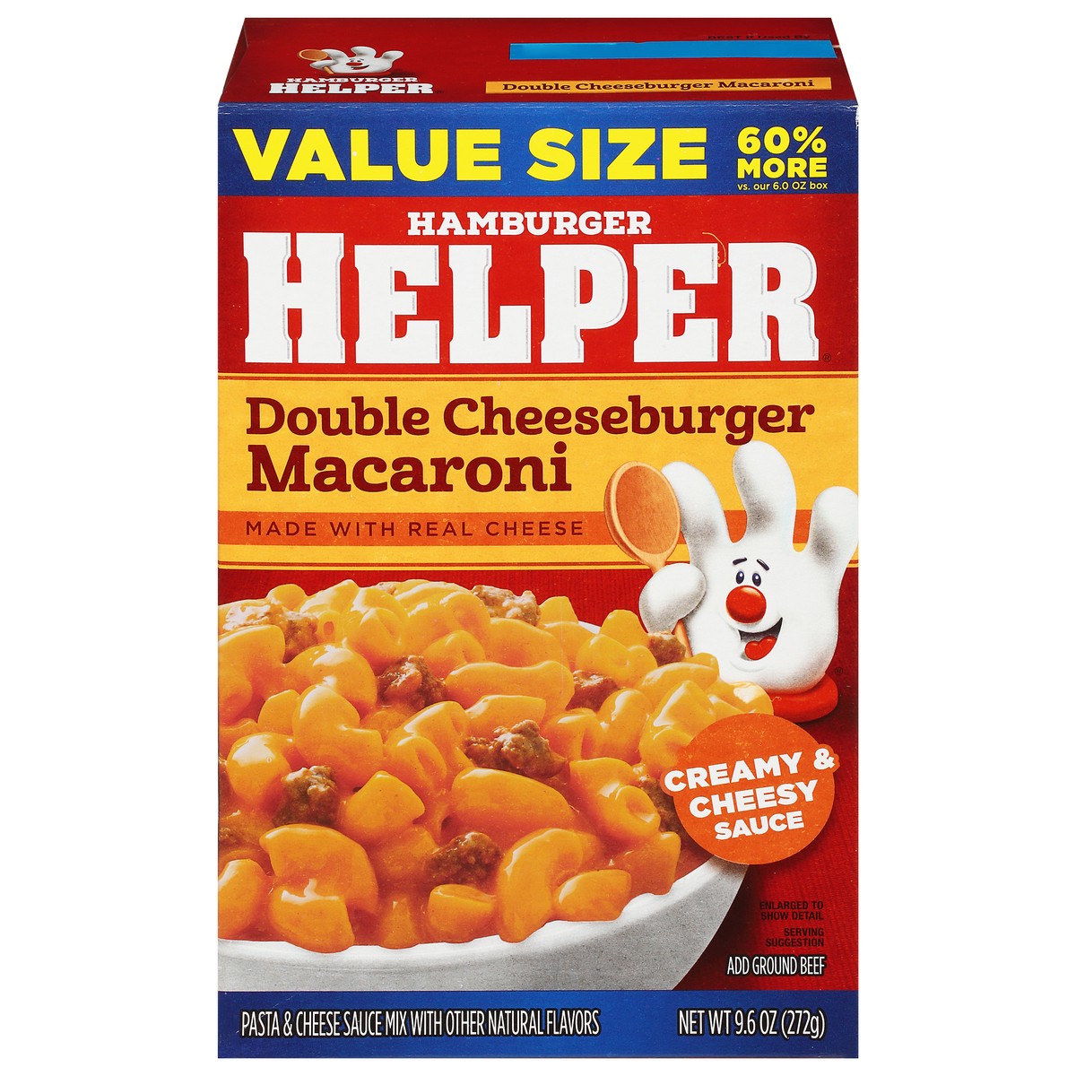 slide 14 of 14, Hamburger Helper Double Cheeseburger Macaroni Value Size 9.6 oz, 9.6 oz