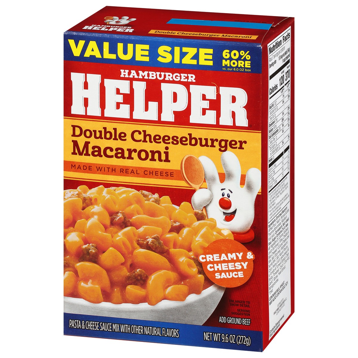 slide 9 of 14, Hamburger Helper Double Cheeseburger Macaroni Value Size 9.6 oz, 9.6 oz
