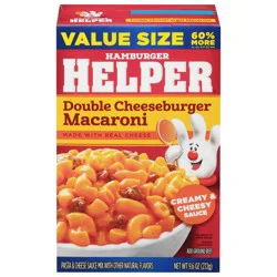 Hamburger Helper Double Cheeseburger Macaroni Value Size 9.6 oz
