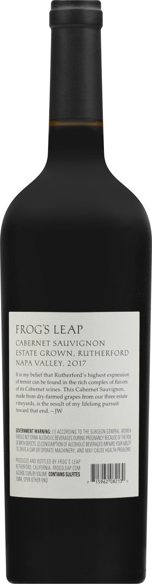 slide 9 of 9, Frog's Leap Cabernet Sauvignon, 750 ml