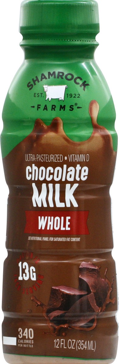 slide 5 of 9, Shamrock Farms Whole Chocolate Milk - 12oz, 12 fl oz