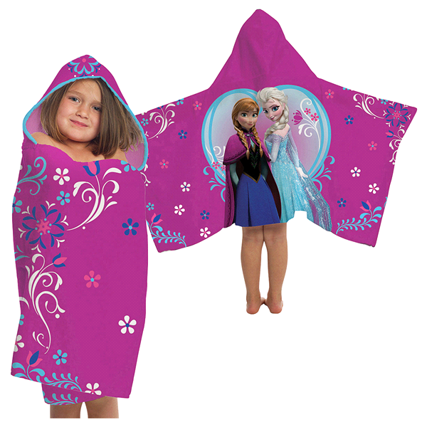 slide 1 of 1, Disney Frozen Elsa and Anna Hooded Towel, 1 ct