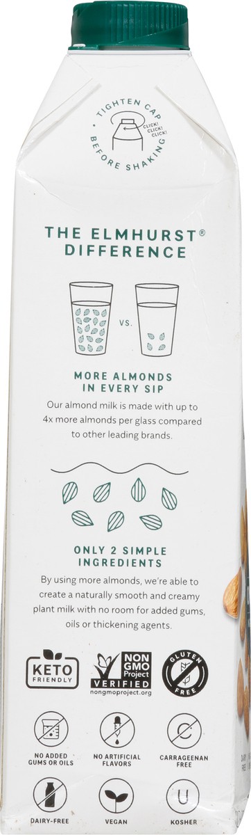 slide 7 of 9, Elmhurst Unsweetened Milked Almonds Non-dairy Beverage, 32 fl oz