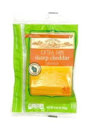 Roundy's Extra Thin Sharp Cheddar Sliced Cheese