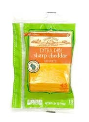 Roundy's Extra Thin Sharp Cheddar Sliced Cheese