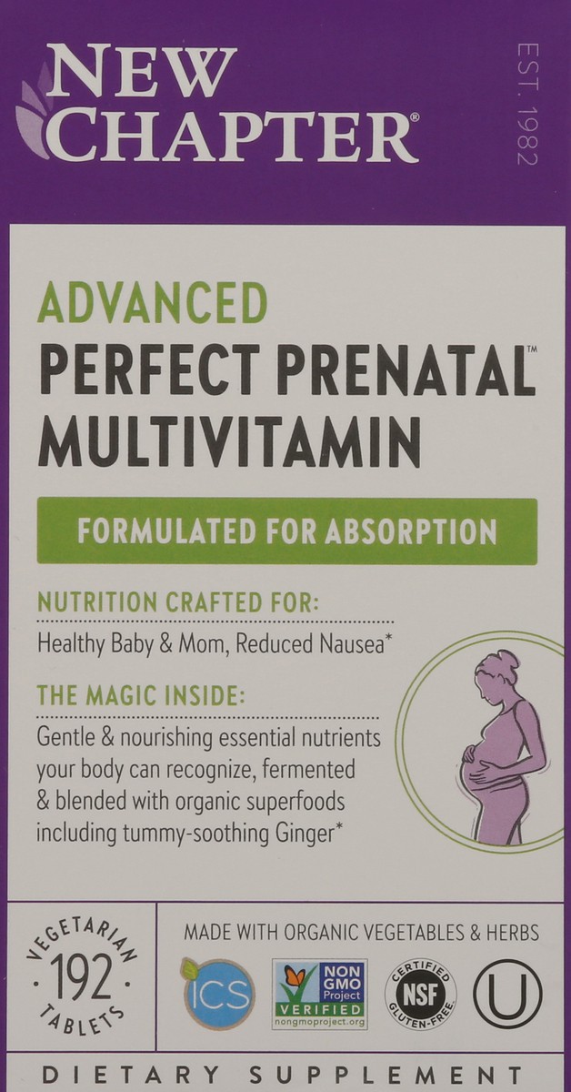 slide 1 of 9, New Chapter Organics Perfect Prenatal Tablets, 192 ct