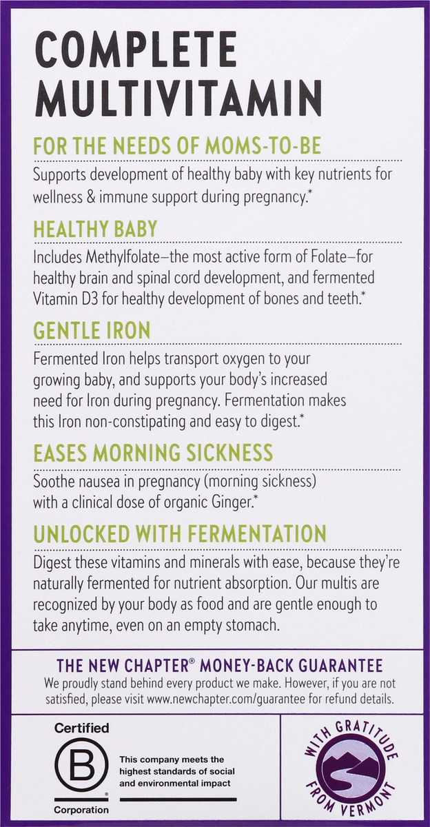 slide 4 of 9, New Chapter Organics Perfect Prenatal Tablets, 192 ct