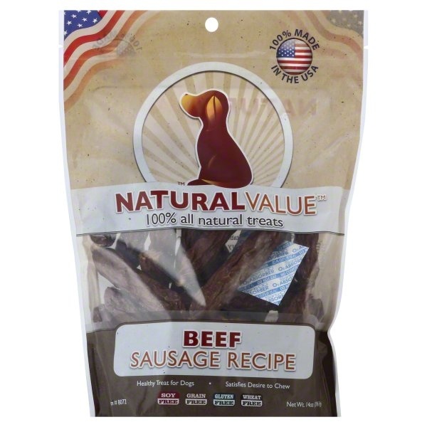 slide 1 of 2, Loving Pets Lovin Pet Beef Sausage Treats, 14 oz