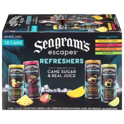 Seagram''s Escapes Refreshers Premium Assorted Malt Beverage 12 - 12 fl oz Cans