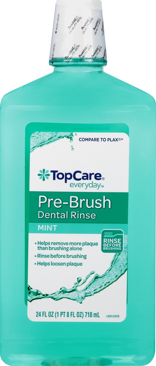 TopCare Mint Pre Brushing AntiPlaque Dental Rinse 24 oz Shipt