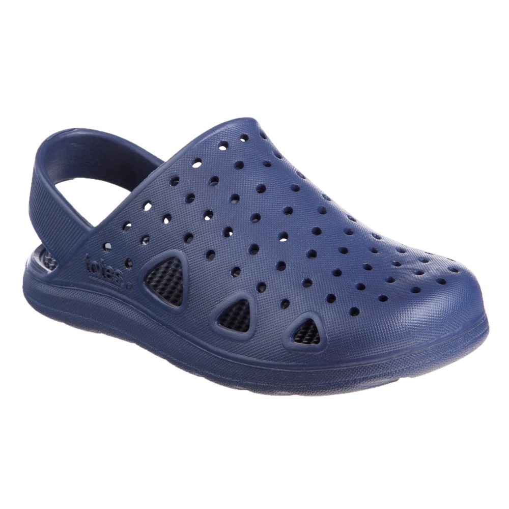 slide 1 of 6, Totes Kids Splash And Play Clog - Navy Blue, 9 ct 10t