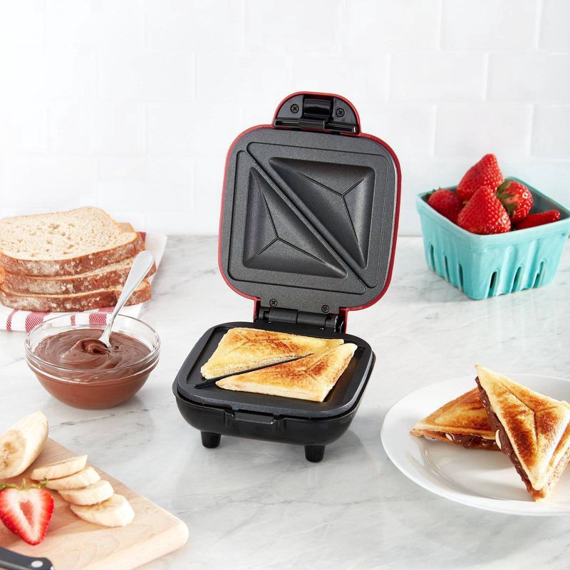 slide 4 of 6, Dash Red Pocket Sandwich Maker, 1 ct