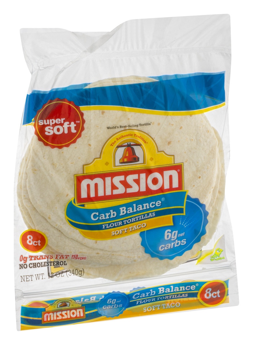 slide 2 of 10, Mission Carb Balance Flour Tortillas, 8 ct