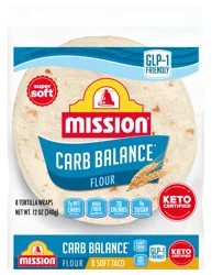 Mission Carb Balance Flour Tortilla Wraps 8 ea