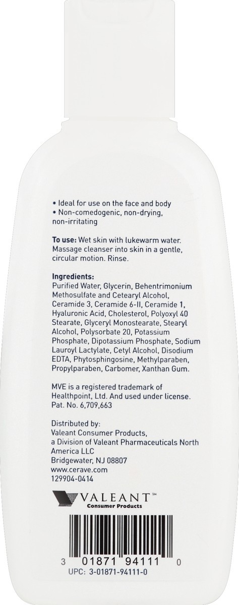 slide 4 of 10, CeraVe Hydrating Facial Cleanser, 3 fl oz