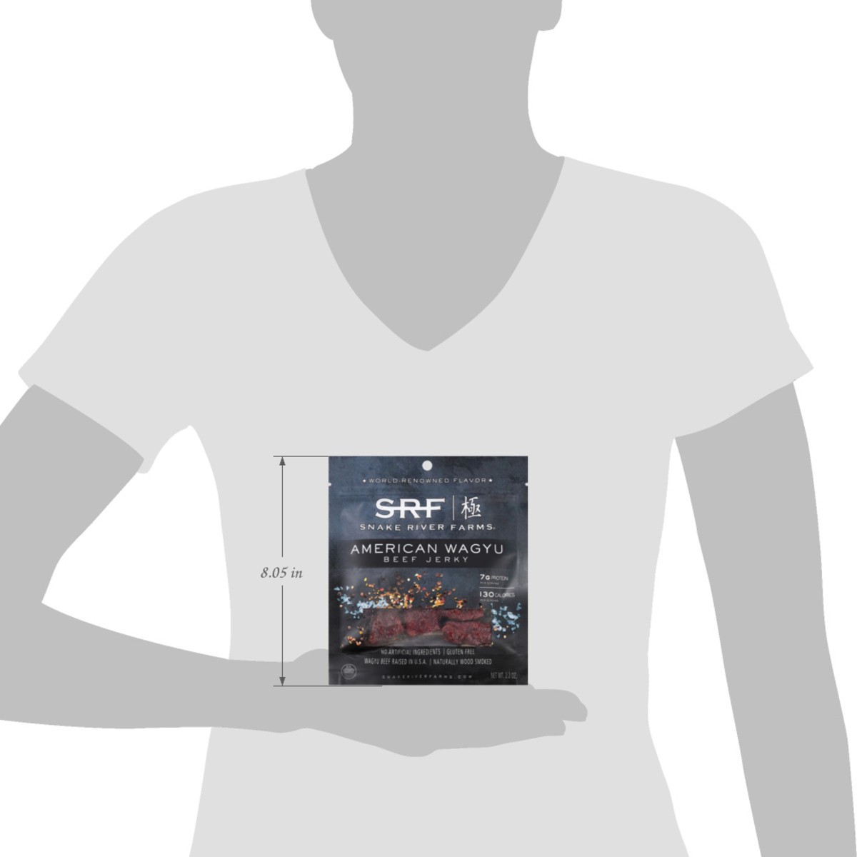 slide 5 of 13, Snake River Farms American Wagyu Beef Jerky 2.2 oz, 2.2 oz