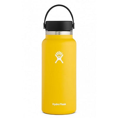 slide 1 of 1, Hydro Flask Wide Mouth Water Bottle With Flex Cap, Sunflower V2.0, 32 oz