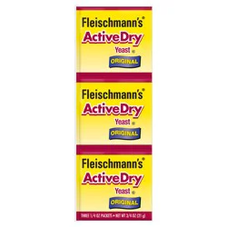 Fleischmann''s ActiveDry Original Yeast 3-0.25 oz. Packets