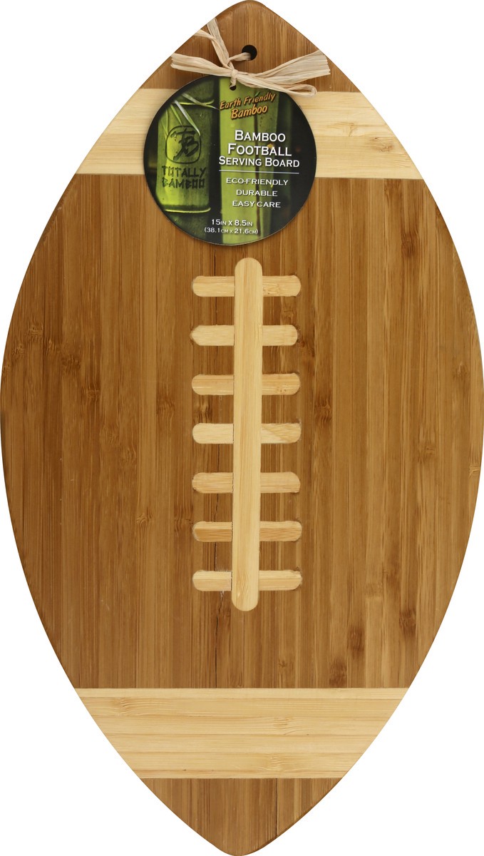 slide 2 of 2, Totally Bamboo Football Cuttng Board, 1 ct