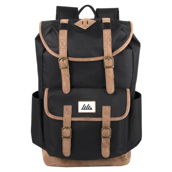 slide 3 of 6, Trailmaker Scout Deluxe Drawstring Backpack, Black, 1 ct