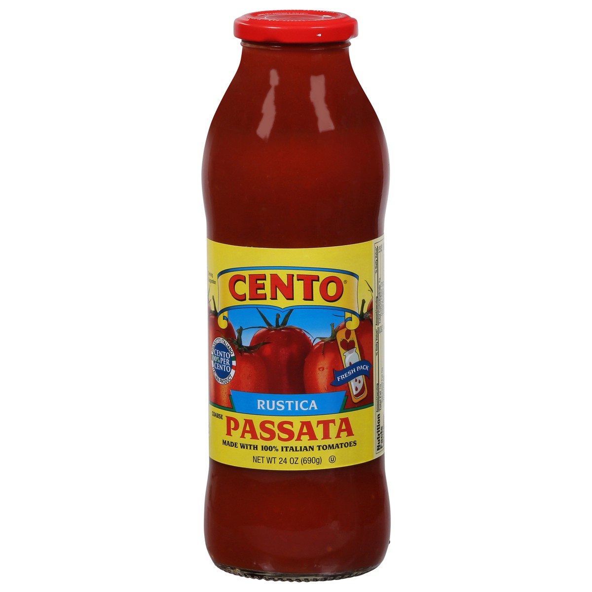 slide 1 of 2, Cento Passata Puree Tomatoes, 24 oz