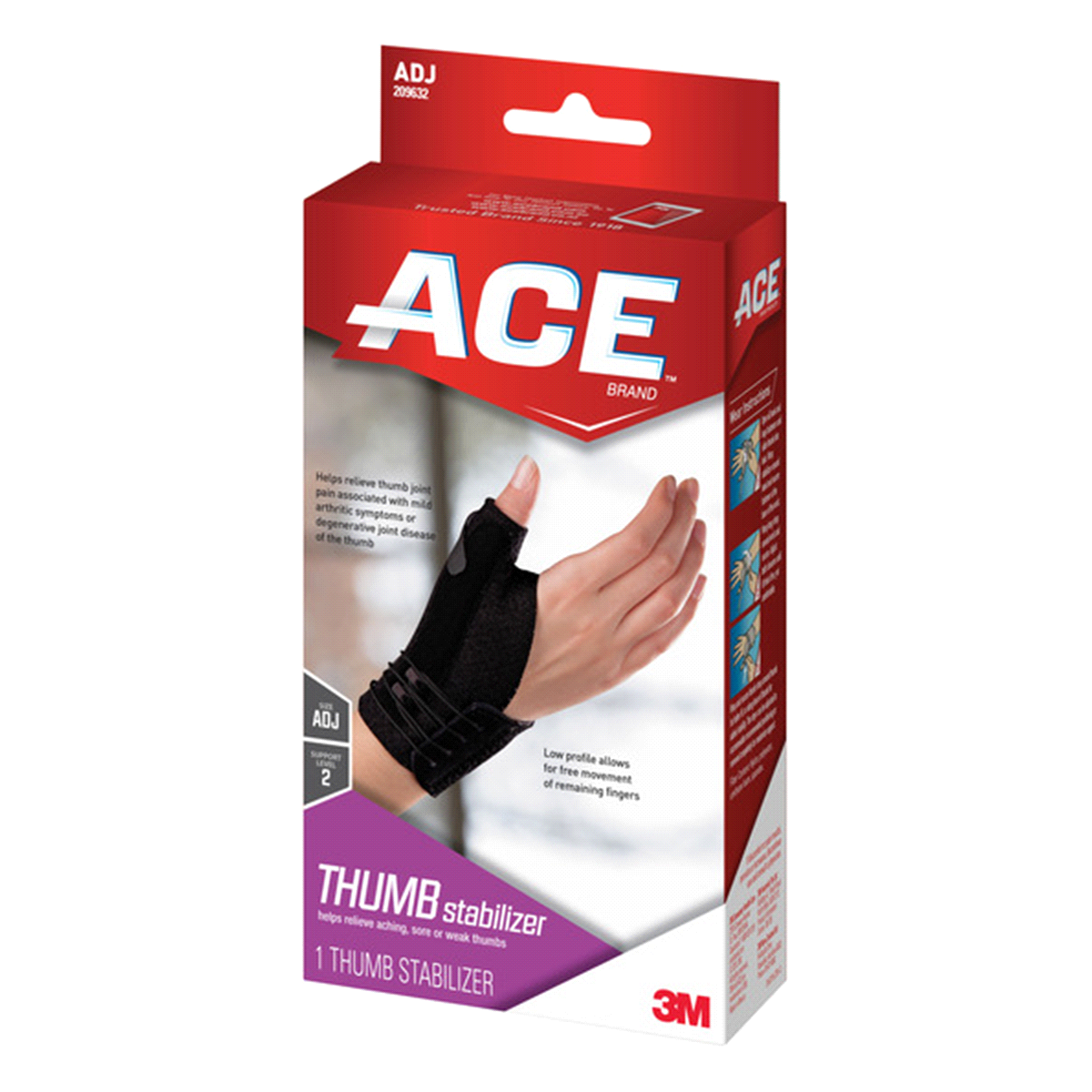 slide 9 of 21, ACE Thumb Stabilizer, 1 ct