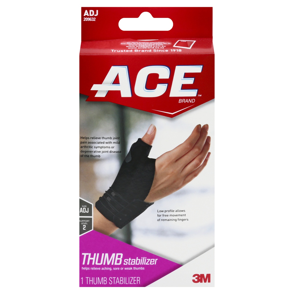 slide 1 of 1, ACE Thumb Stabilizer, 1 ct