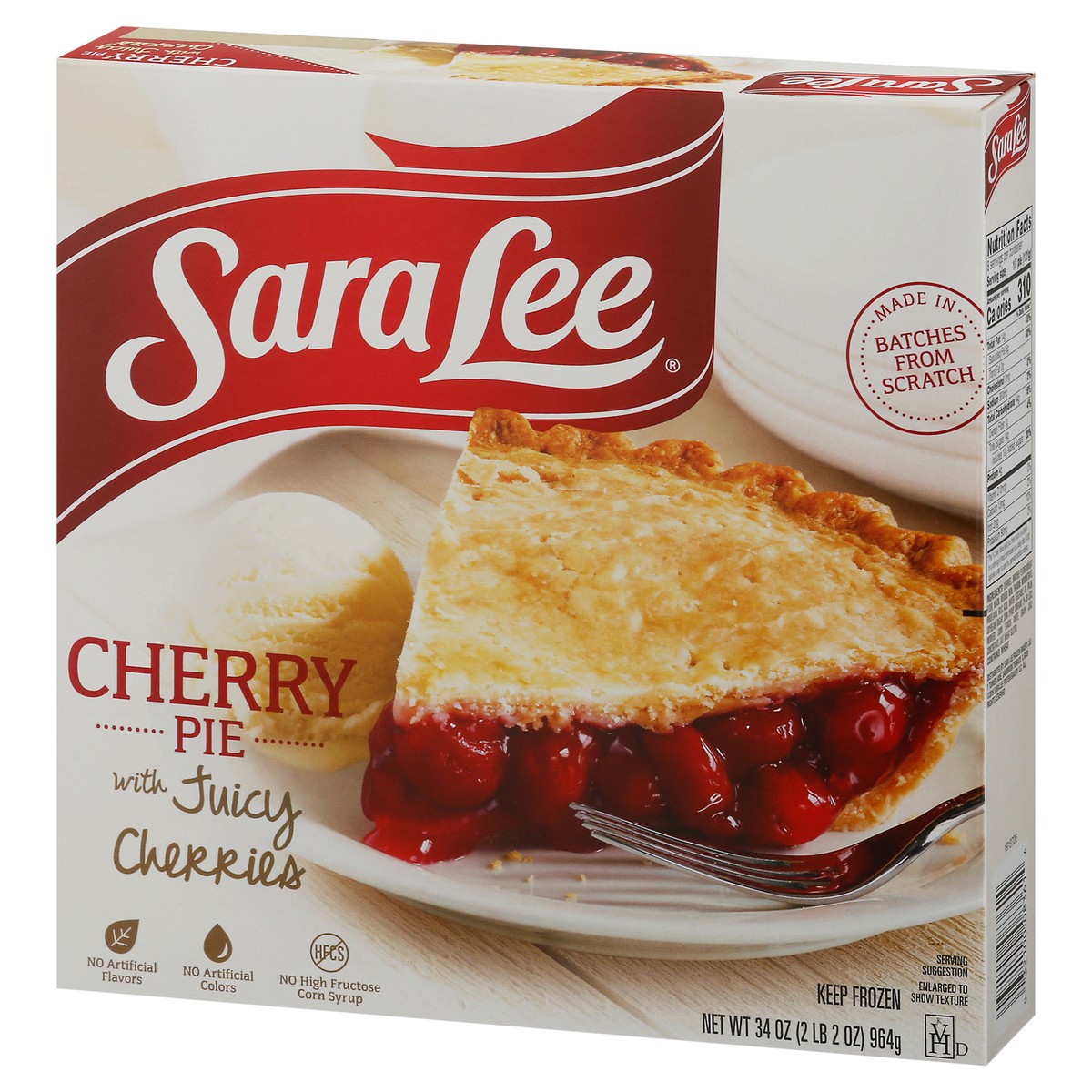 slide 3 of 9, Sara Lee Traditional Fruit Pie 9" Unbaked Cherry 34oz, 34 oz