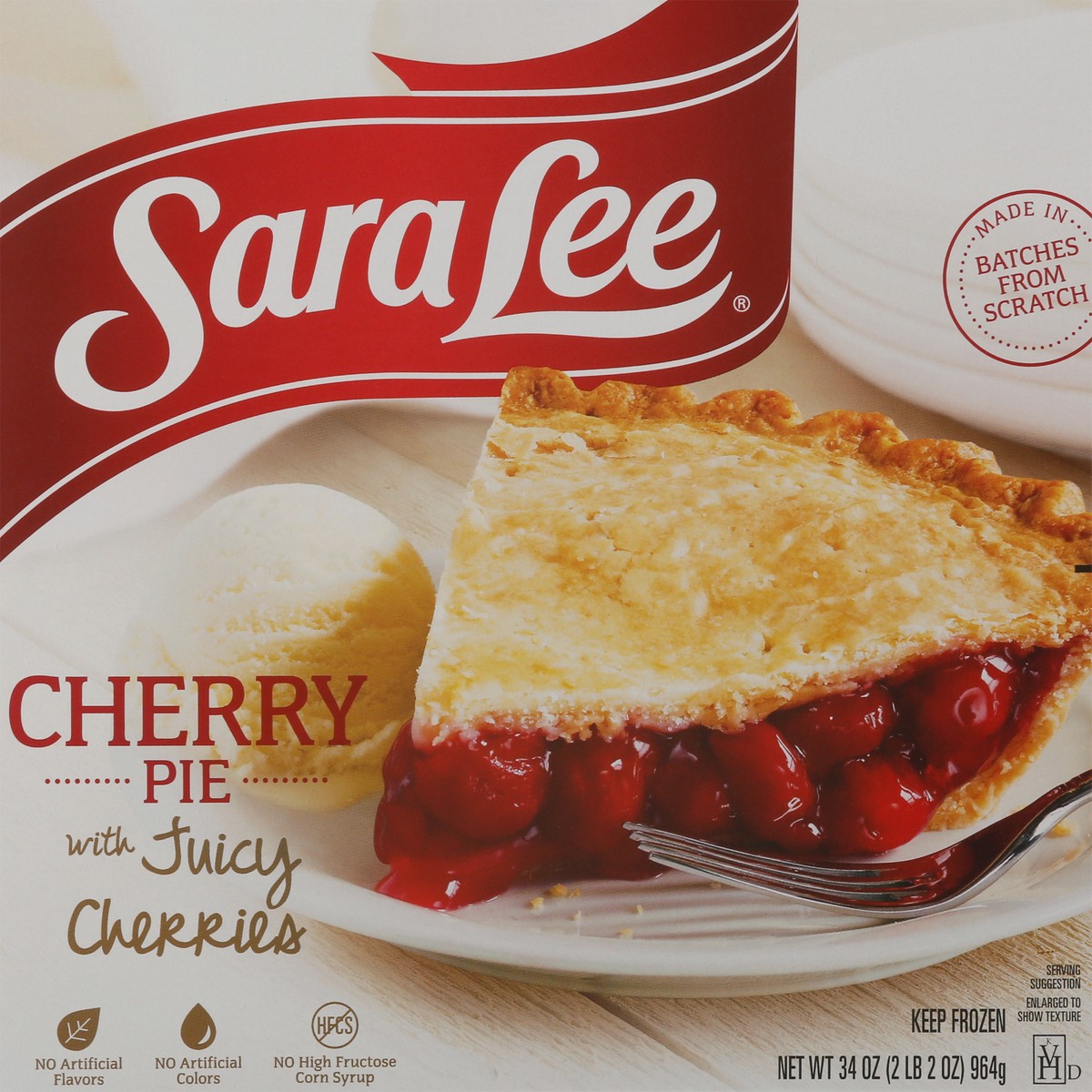 slide 9 of 9, Sara Lee Traditional Fruit Pie 9" Unbaked Cherry 34oz, 34 oz