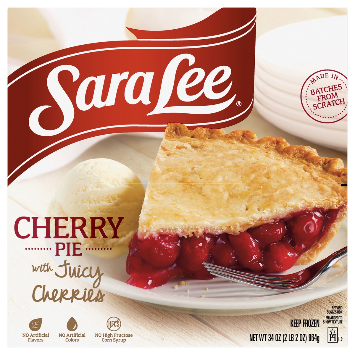 slide 1 of 9, Sara Lee Traditional Fruit Pie 9" Unbaked Cherry 34oz, 34 oz