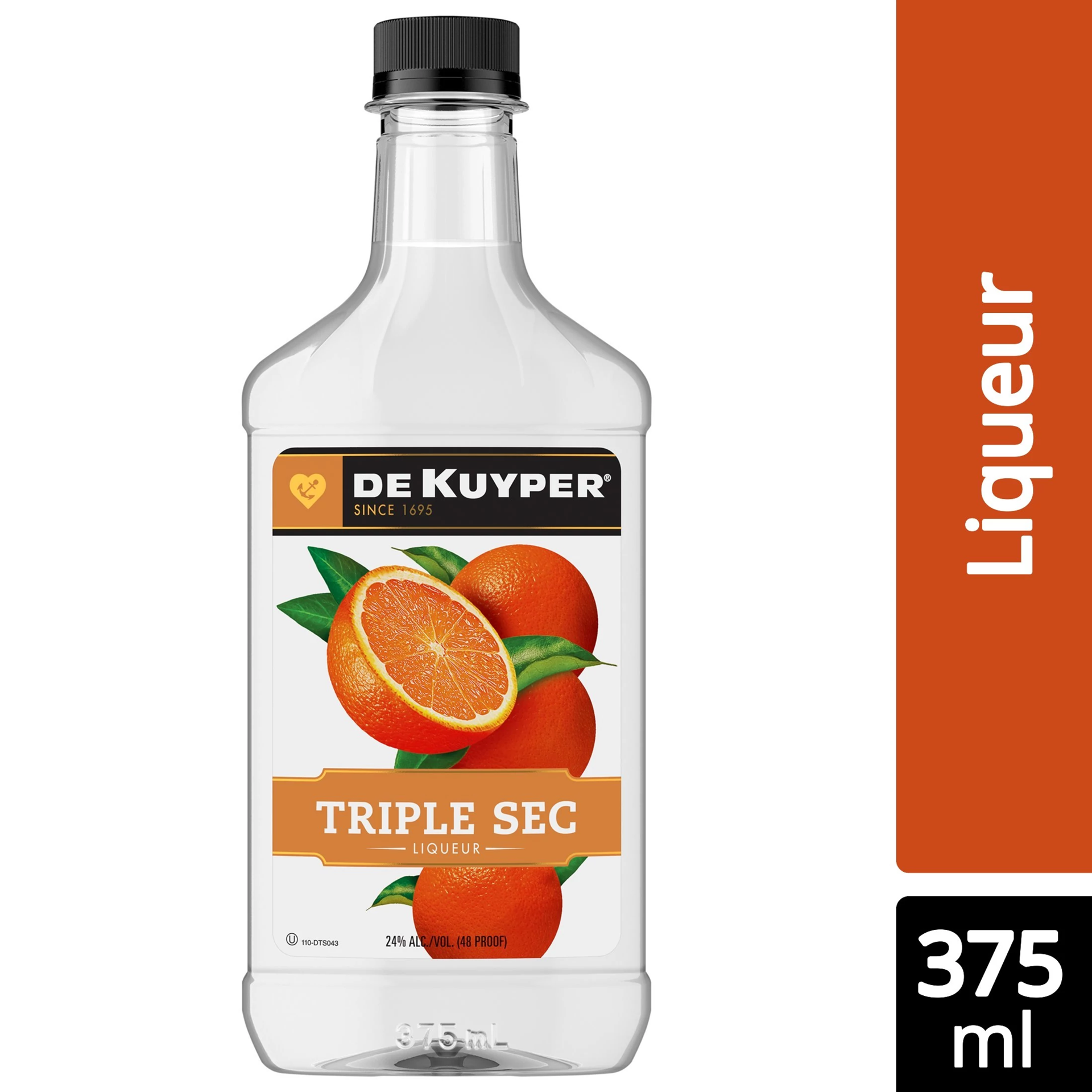 slide 1 of 2, Dekuyper Cordial Triple Sec, 375 ml