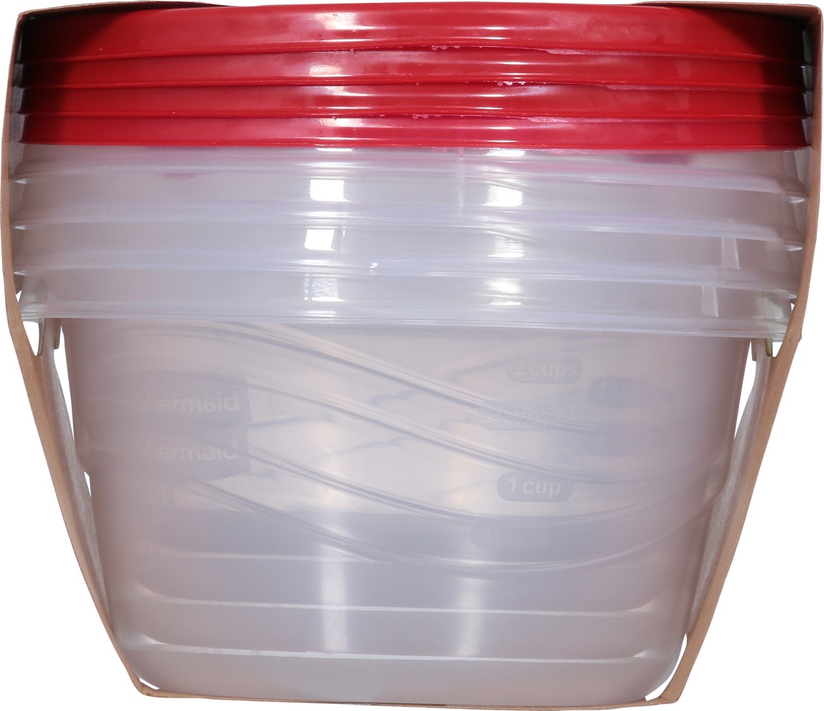 slide 5 of 9, Rubbermaid Round 3.2 Cup Container, 4 ct