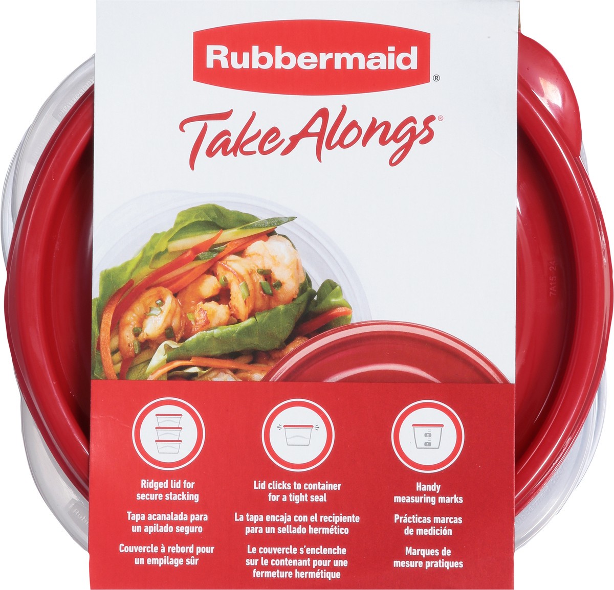 slide 4 of 9, Rubbermaid Round 3.2 Cup Container, 4 ct