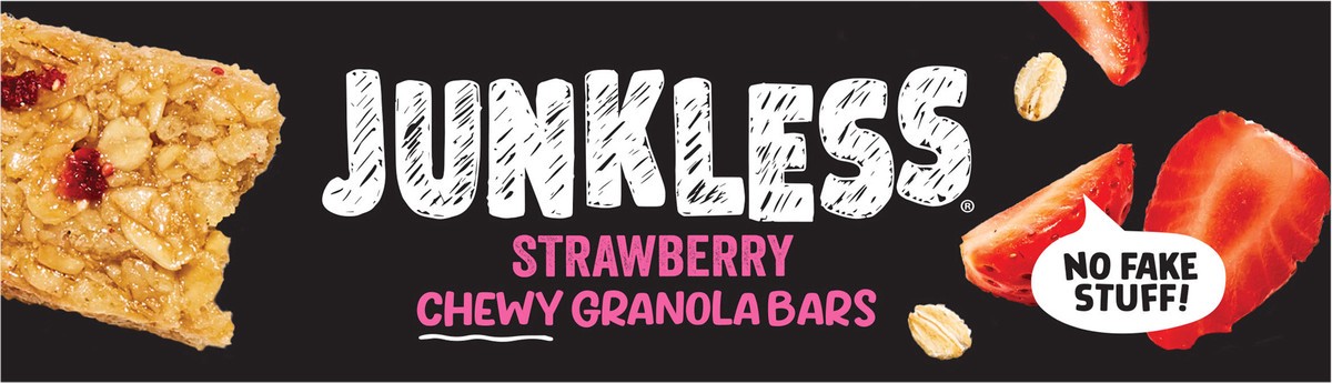 slide 9 of 12, Junkless Strawberry Chewy Granola Bars, 6 ct; 1.1 oz