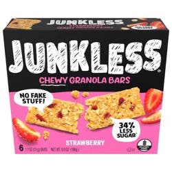Junkless Strawberry Chewy Granola Bars