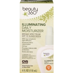 slide 1 of 1, Beauty 360 Luminous Daily Moisturizer Spf 15, 4 fl oz