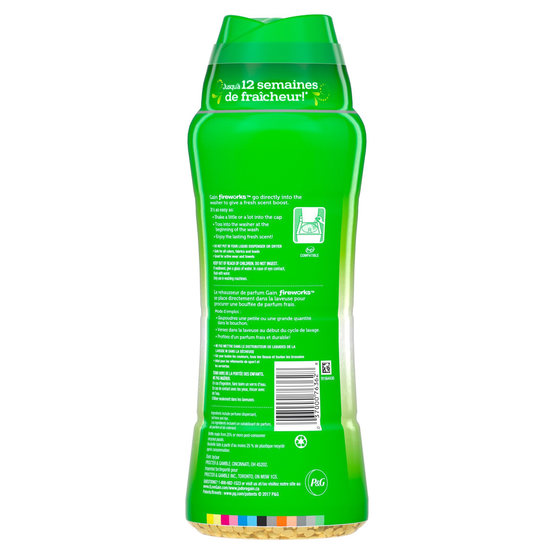 slide 7 of 65, Gain Fireworks In-Wash Original Scent Booster 570 g, 570 g